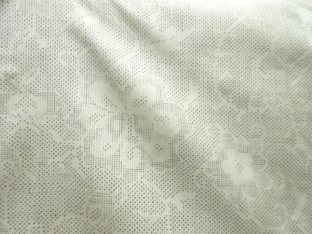 JAPANESE KIMONO / ANTIQUE KIMONO / SILK / OSHIMA TSUMUGI / WOVEN FLOWER ARABESQUE / 5MARUKI